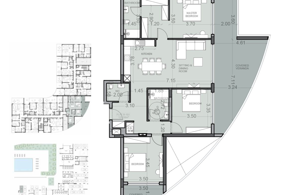 Beautiful 3-Bedroom Apartment for Sale, Kings Avenue, Paphos