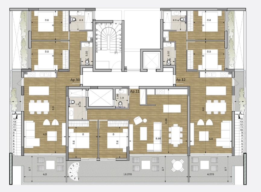 Spacious 2-Bedroom Penthouse for Sale,Private Roof Garden, Ayios Athanasios, Limassol
