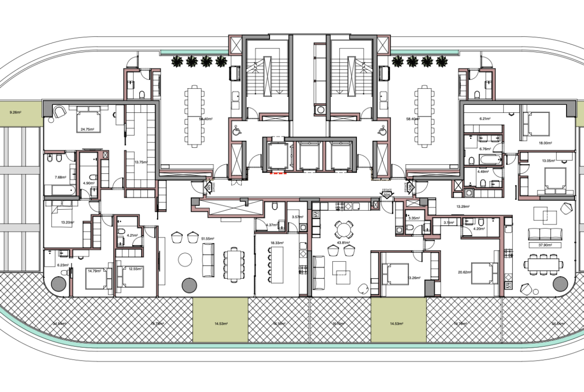 Premium 4+1 Bedroom Apartment with Large Entertaining Spaces for Sale, Germasogeia, Limassol