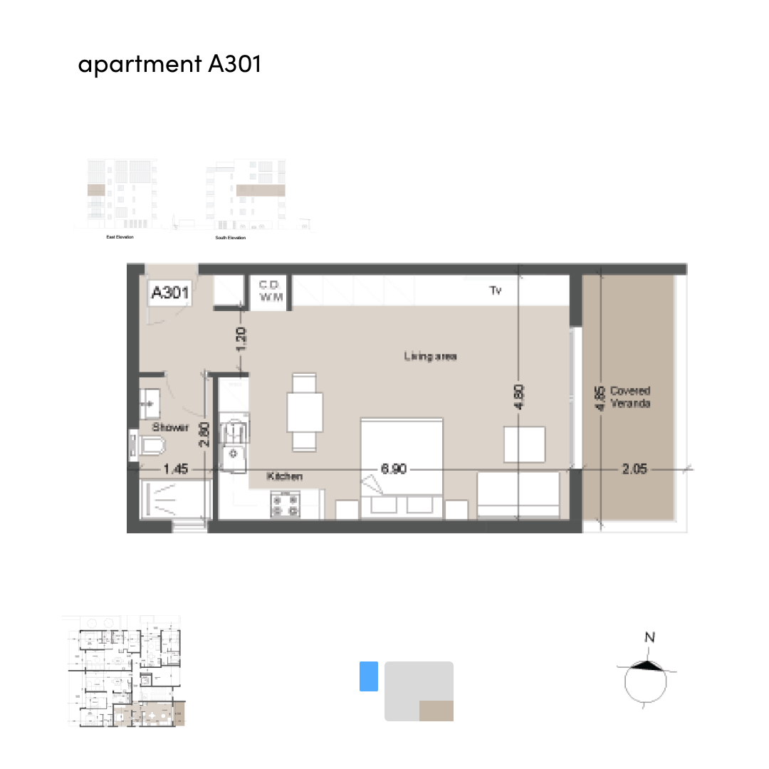 Studio Apartment for Sale, Potamos Germasogeias, Limassol