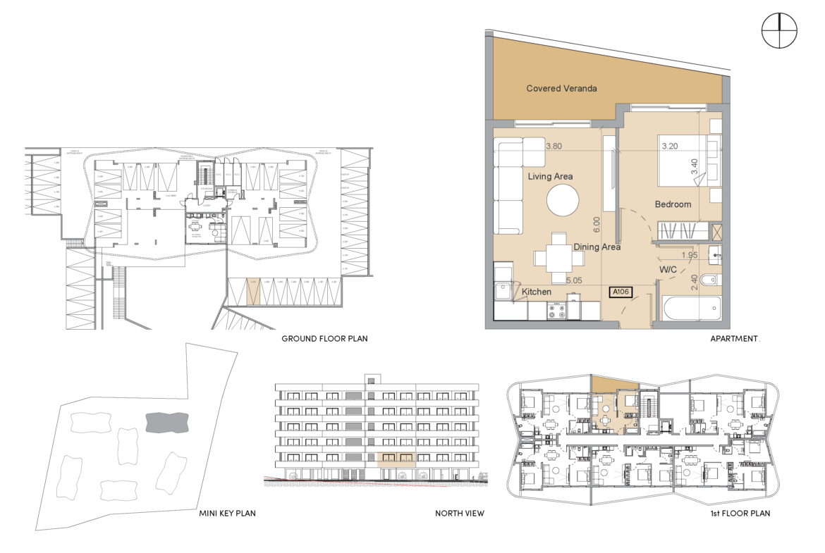 Stylish 1 – Bedroom Apartment for Sale, Germasogeia Village, Limassol