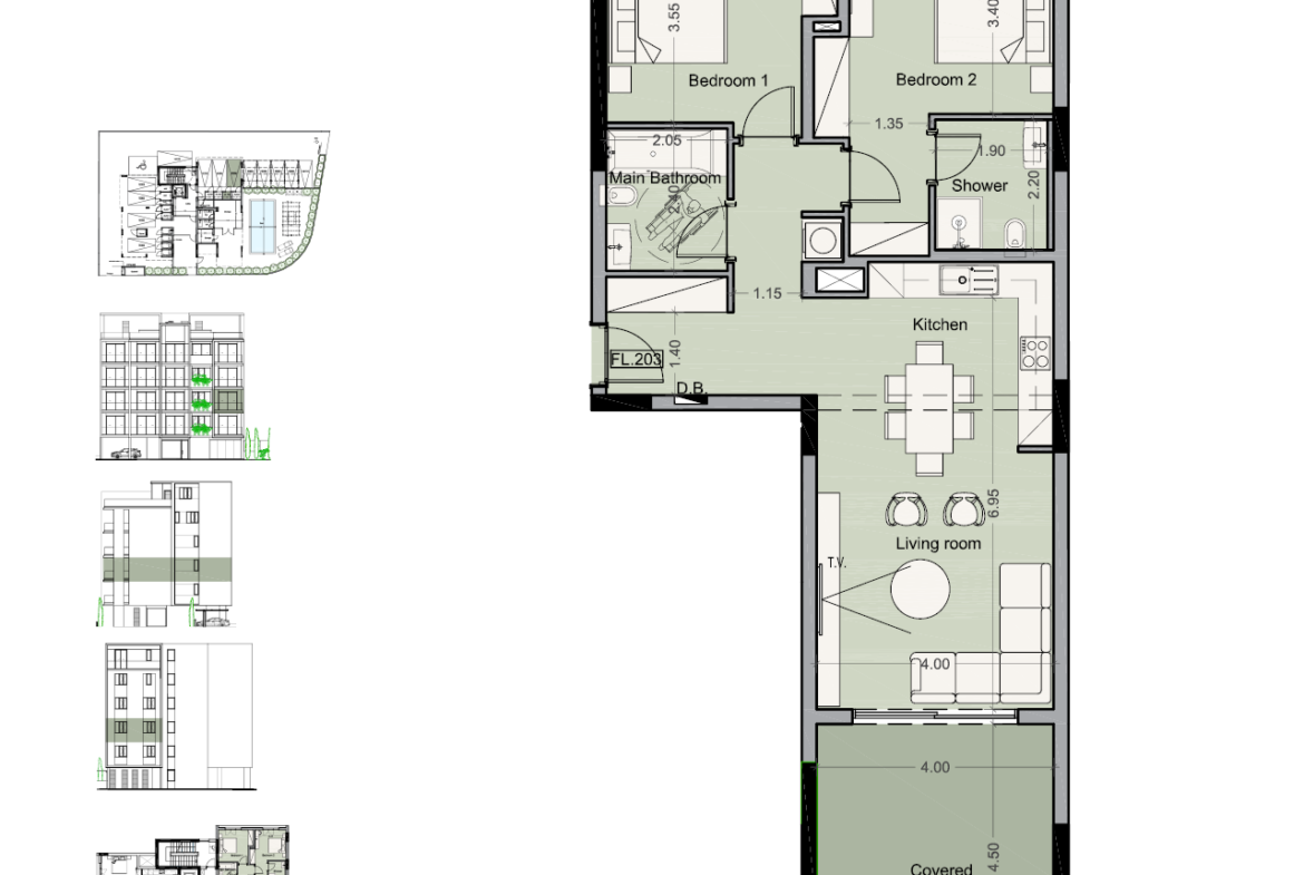 Bright 2-Bedroom Apartment Jfor Sale, 700 Metres from the Sea, Potamos Germasogeia, Limassol