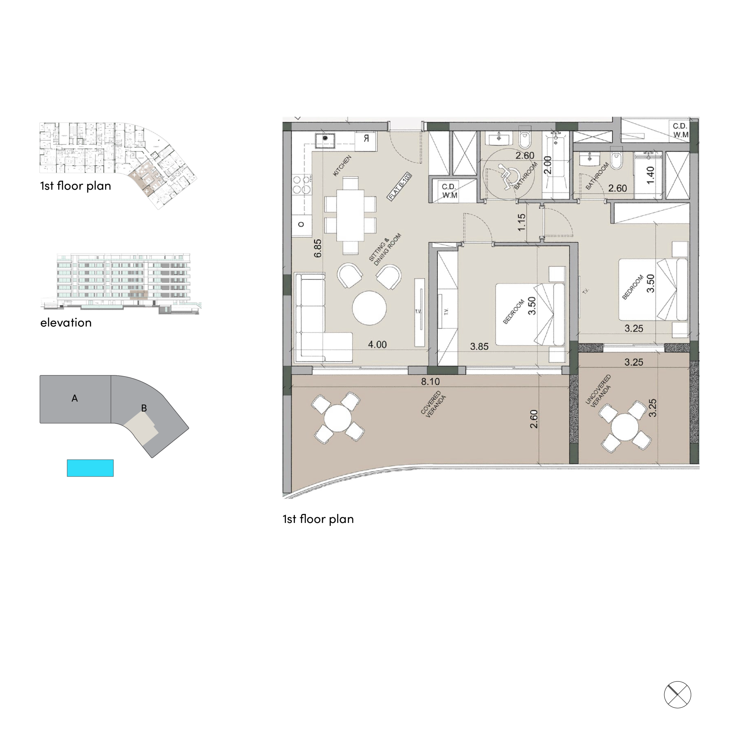 Spacious 2-Bedroom Apartment for Sale, Expansive Outdoor Living Area, Agios Tychonas, Limassol