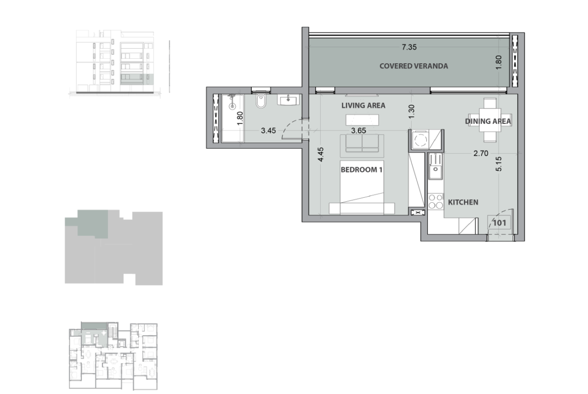 Modern Studio Apartment for Sale, Swimming Pool & Gym, Agios Athanasios, Limassol