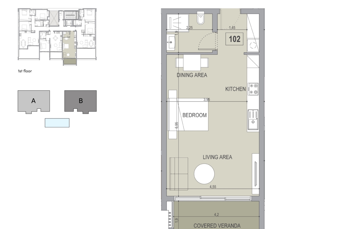 Studio Apartment for Sale, Wellness Facilities, Potamos Germasogeias, Limassol