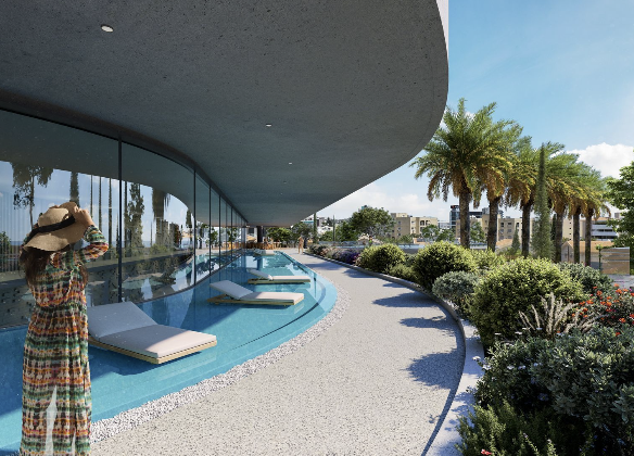 Exceptional 4 + 1 Apartment with Expansive Outdoor Areas and Private Sun Deck for Sale, Germasogeia, Limassol