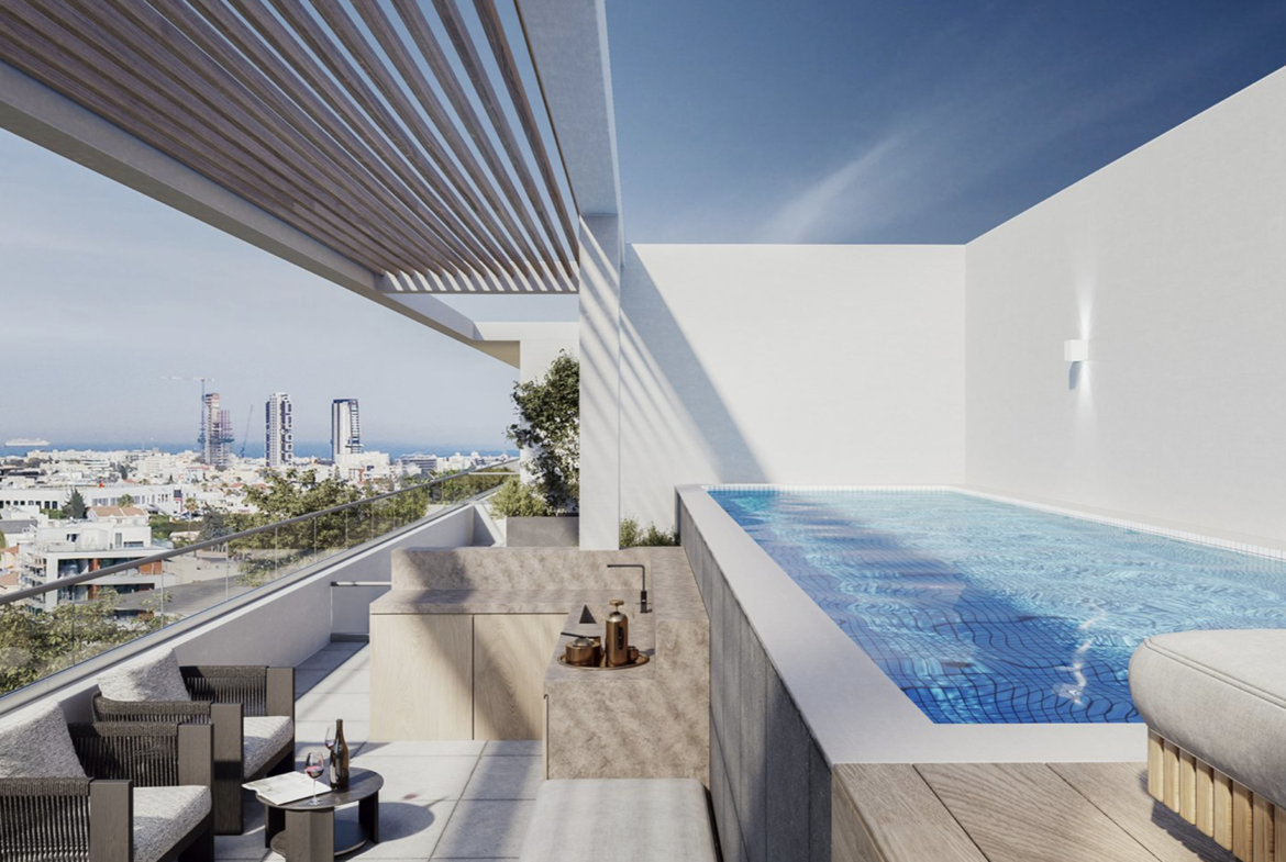 Luxury 3-Bedroom Penthouse with Private Roof Garden for Sale, Agios Athanasios, Limassol