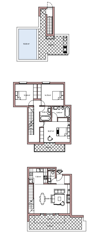 Luxury 3-bedroom Triplex Penhouse for Sale, Walking Distance to the Sea, Luxury Amenities, Potamos Germasogeia, Limassol