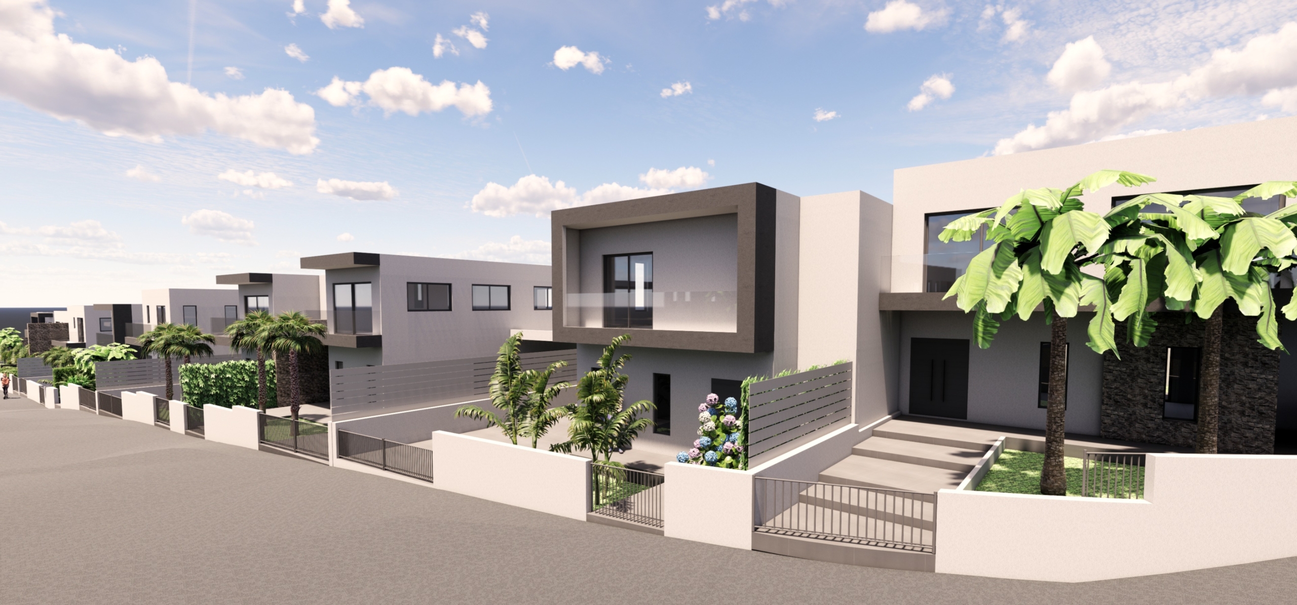 3 Brand-New Modern3-Bedroom Link-Detached Houses for Sale, Palodia, Limassol