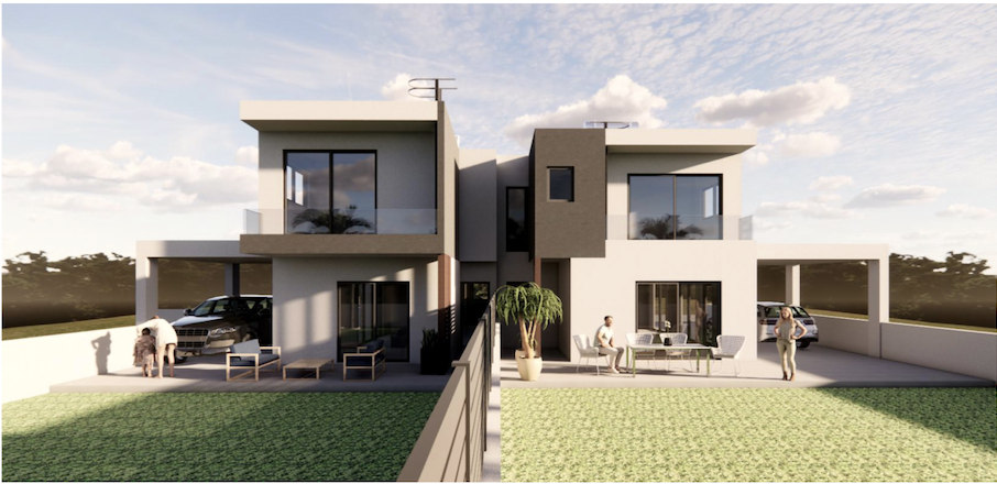 Brand-New Modern3-Bedroom Link-Detached Houses for Sale, Palodia, Limassol