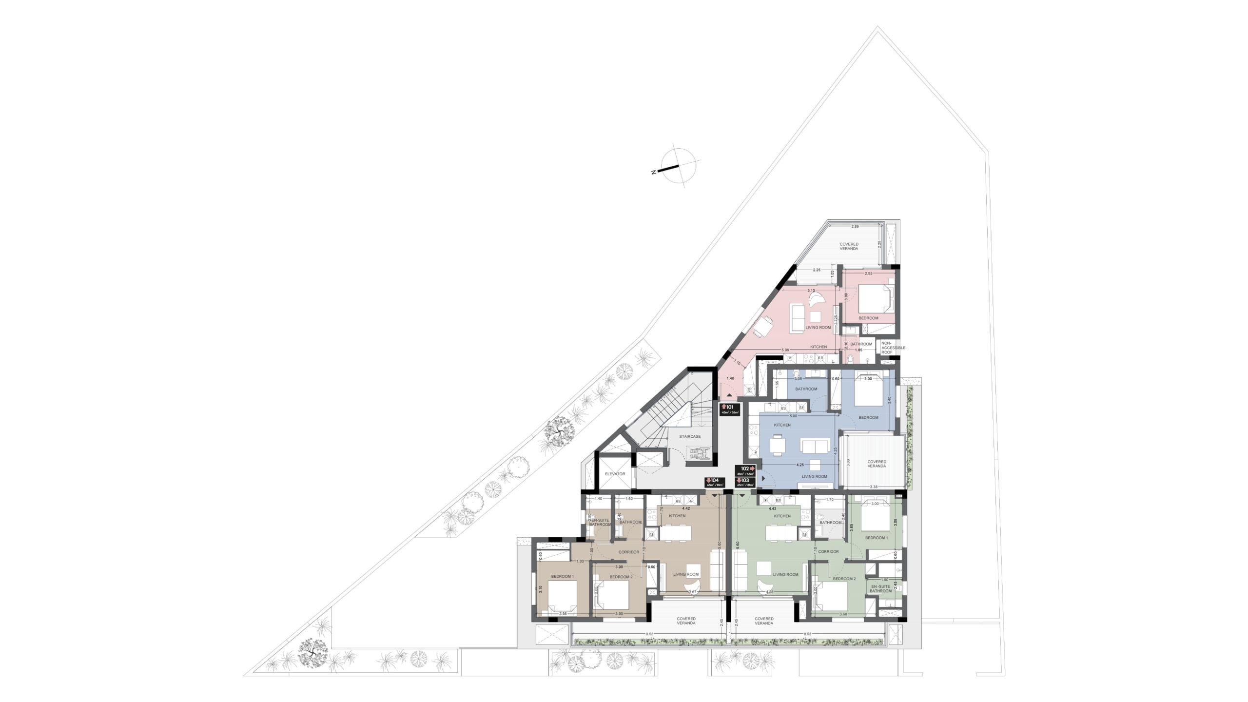 First Floor Contemporary 2-Bedroom Apartment for Sale, Old Town, Limassol
