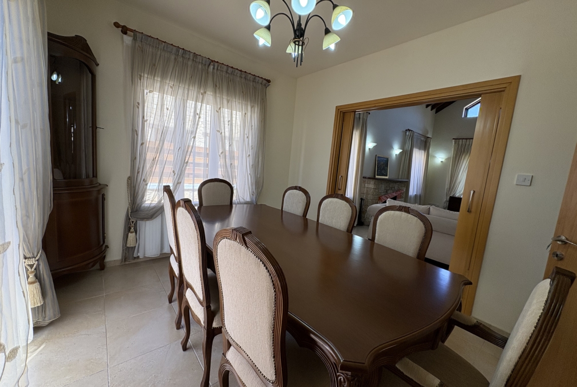 Spacious 4-Bedroom Detached House with Private Pool for Rent, Souni, Limassol