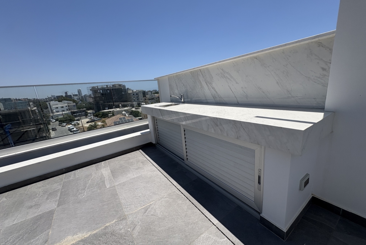 Brand New 2-Bedroom Penthouse Apartment with Private Roof Garden for Rent, Potamos Germasogeia, Limassol