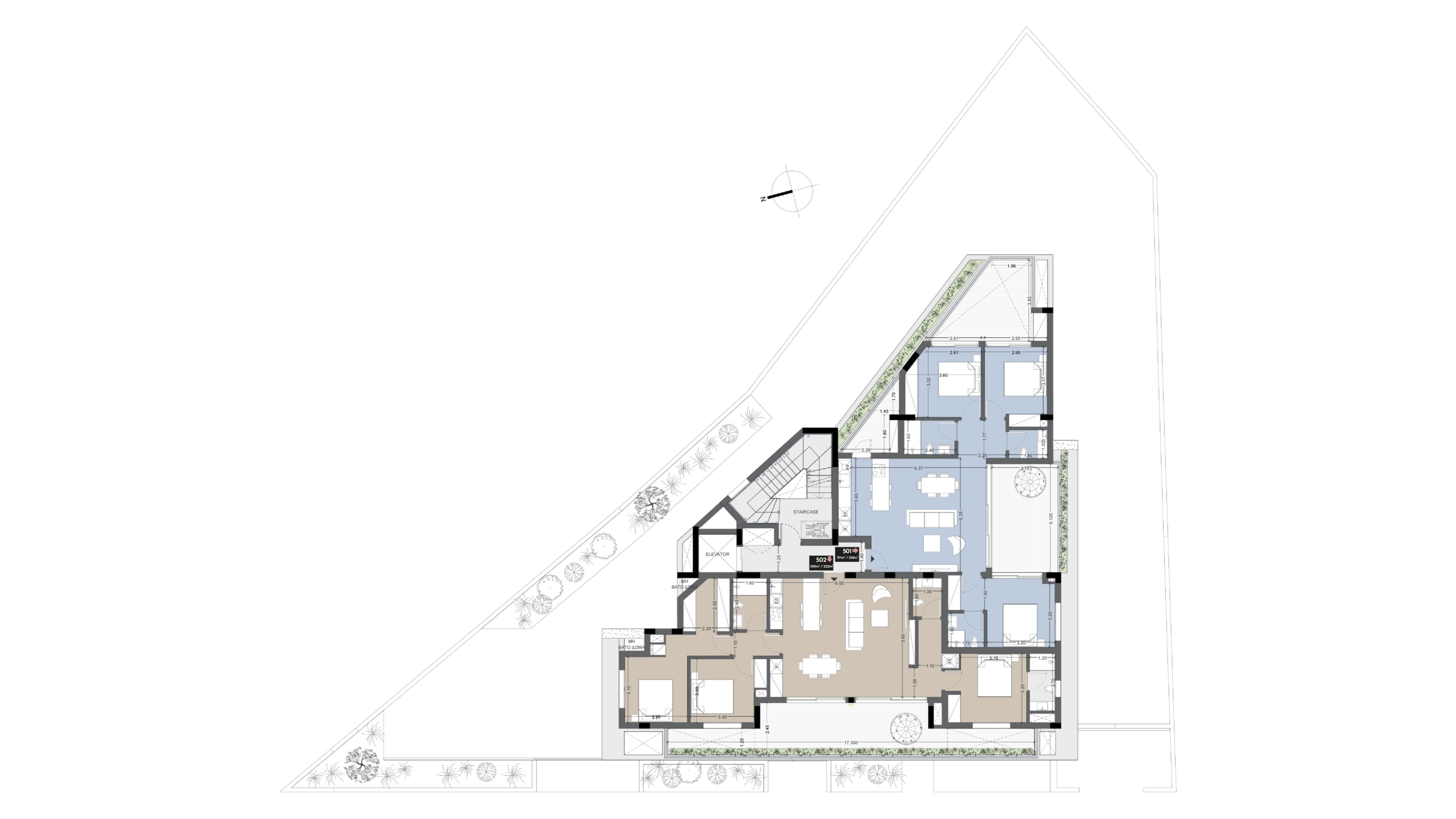 Penthouse Luxury 3-Bedroom Penthouse with Private Roof Garden for Sale, Old Town, Limassol