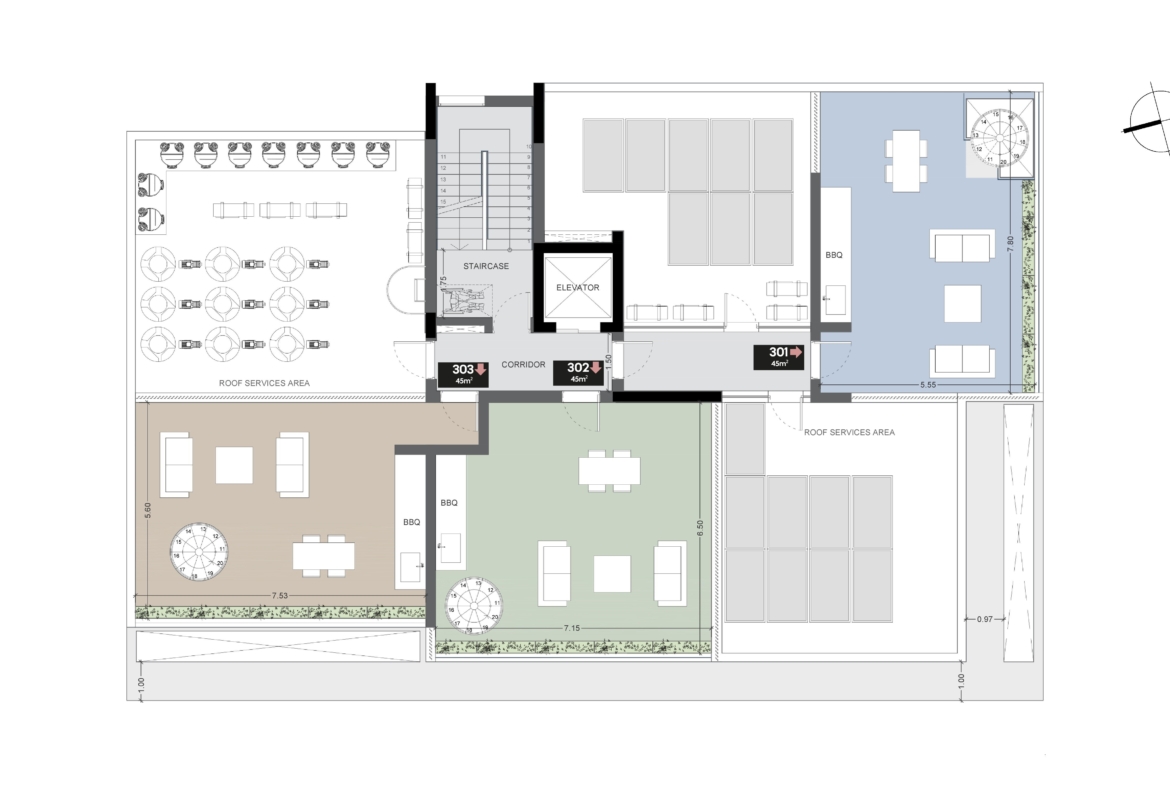 Modern 2-Bedroom Penthouse with Private Roof Garden for Sale, Agios Athanasios, Limassol
