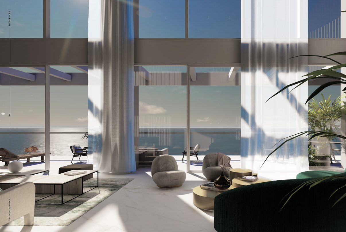 Luxury 3-Bedroom Seafront Residence, High Floor, Stnning Sea Views, Neapolis, Limassol