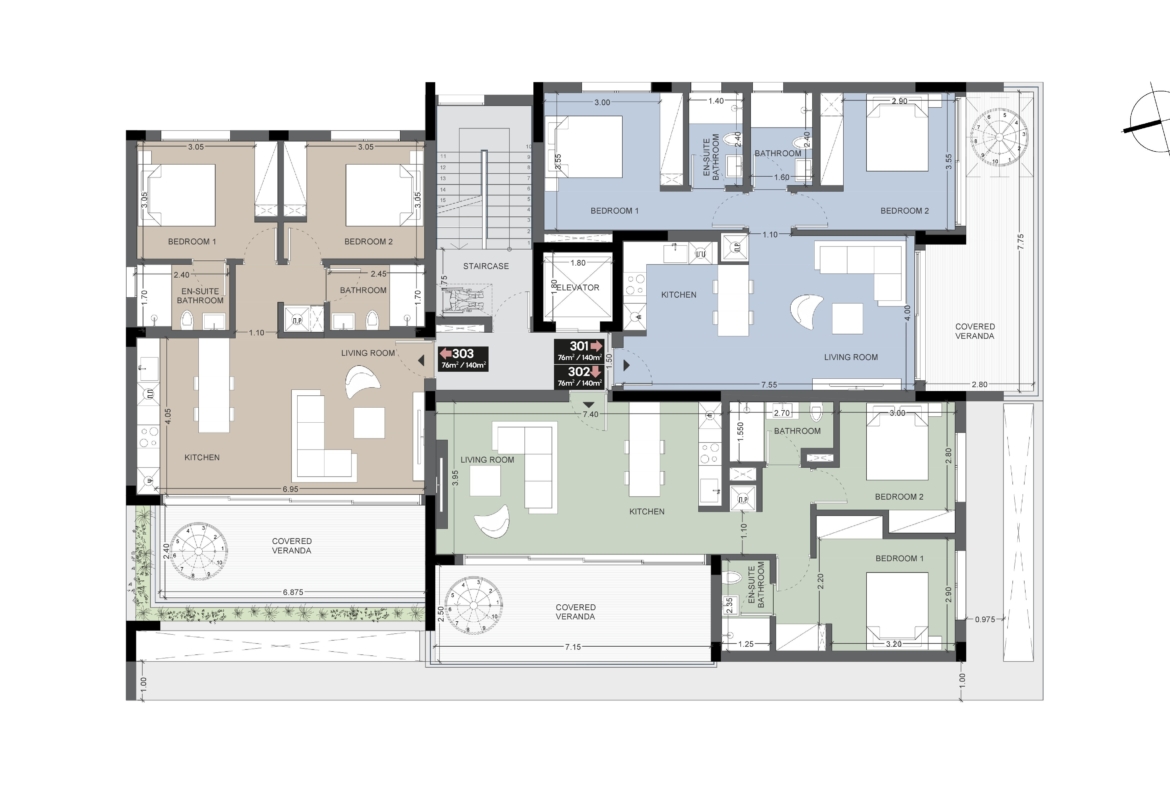 Modern 2-Bedroom Penthouse with Private Roof Garden for Sale, Agios Athanasios, Limassol