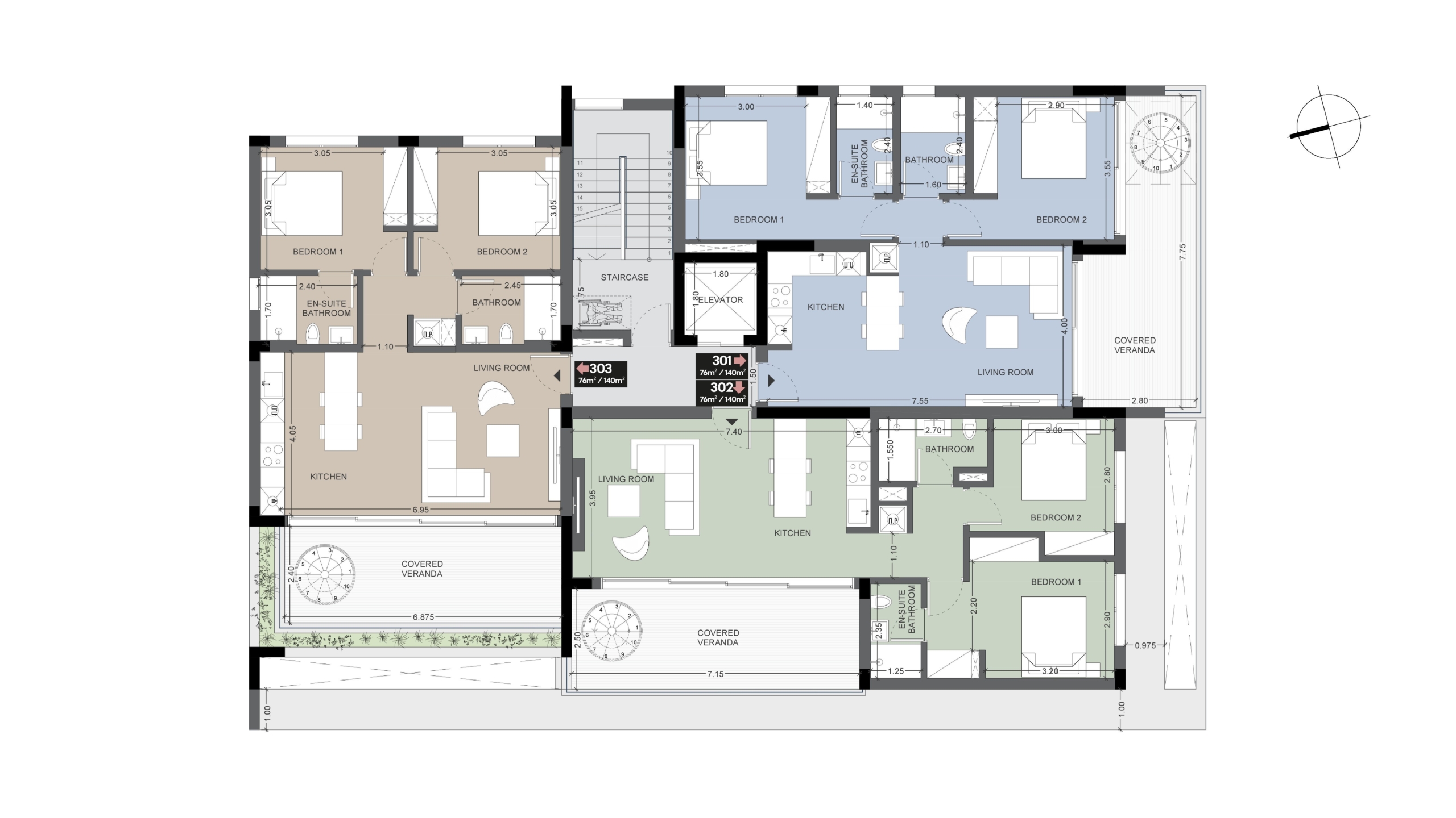 Modern 2-Bedroom Penthouse with Private Roof Garden for Sale, Agios Athanasios, Limassol