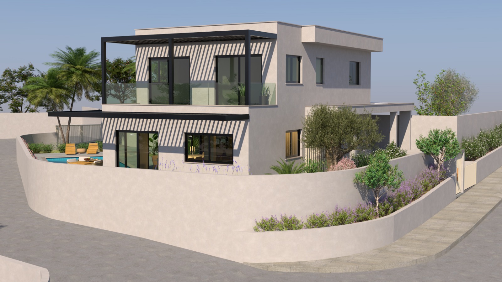 Modern 4-Bedroom Villa with Private Pool & Sea Views, Agios Tychonas, Limassol