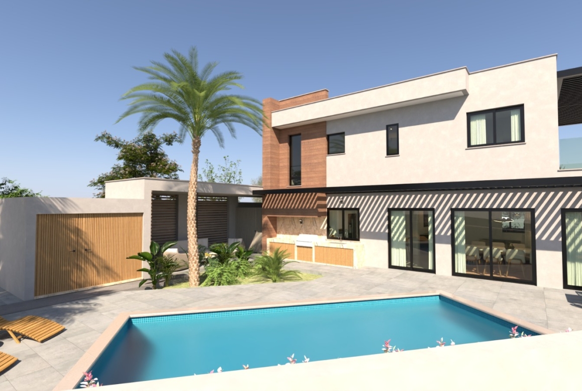 Modern 4-Bedroom Villa with Private Pool & Sea Views, Agios Tychonas, Limassol