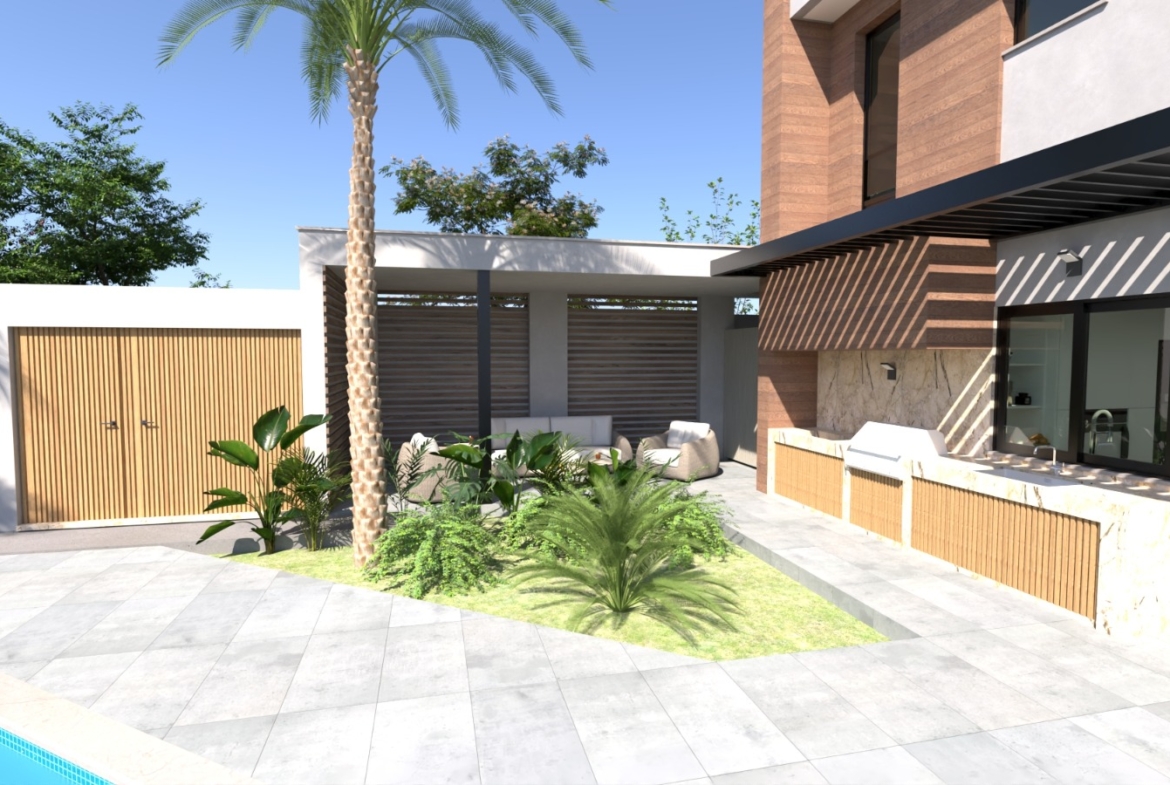 Modern 4-Bedroom Villa with Private Pool & Sea Views, Agios Tychonas, Limassol