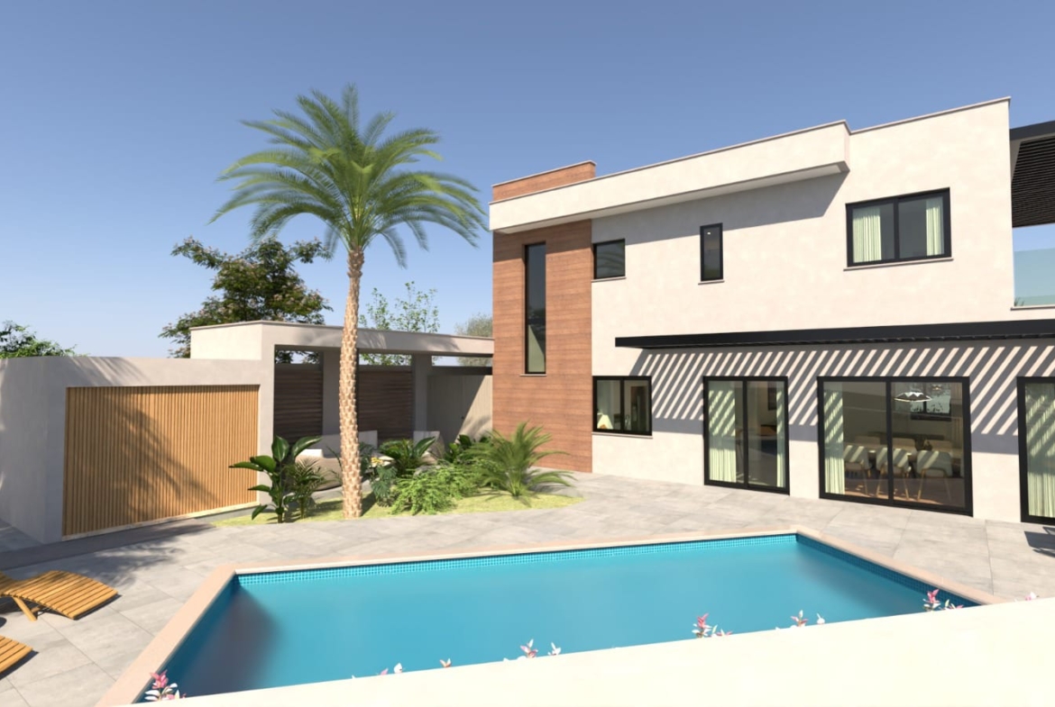Modern 4-Bedroom Villa with Private Pool & Sea Views, Agios Tychonas, Limassol