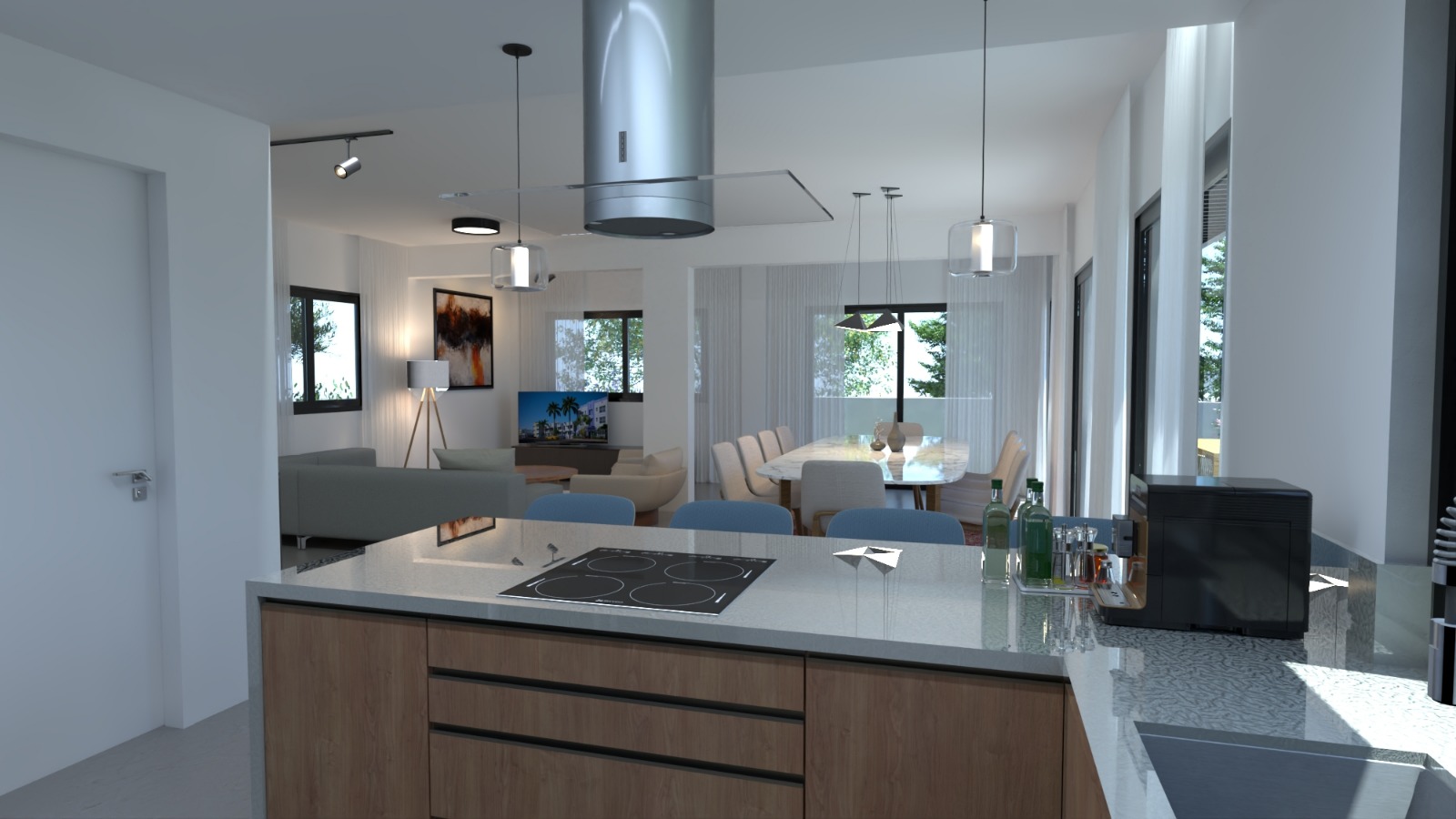 Modern 4-Bedroom Villa with Private Pool & Sea Views, Agios Tychonas, Limassol
