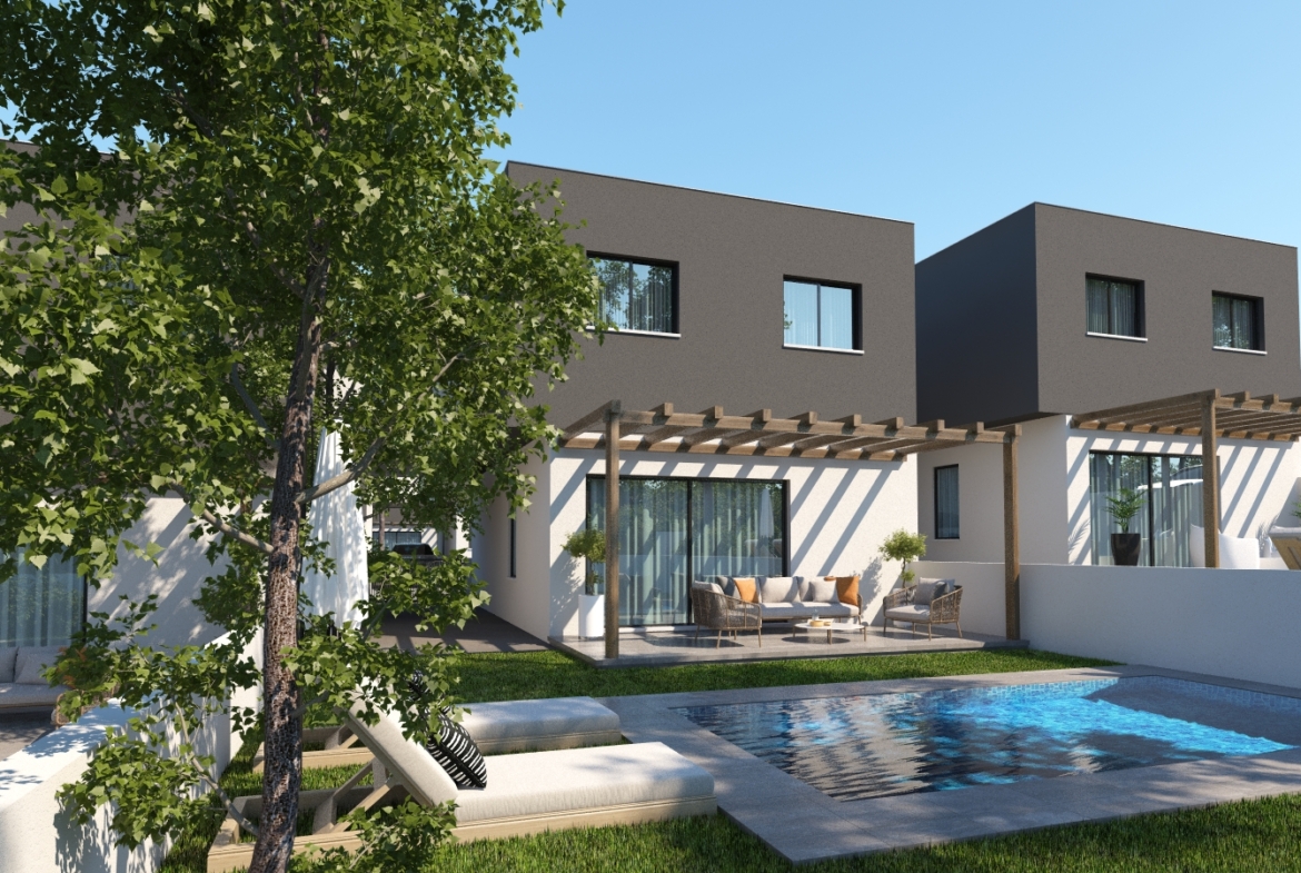 Modern 3-Bedroom Detached Houses for Sale , Apesia, Limassol